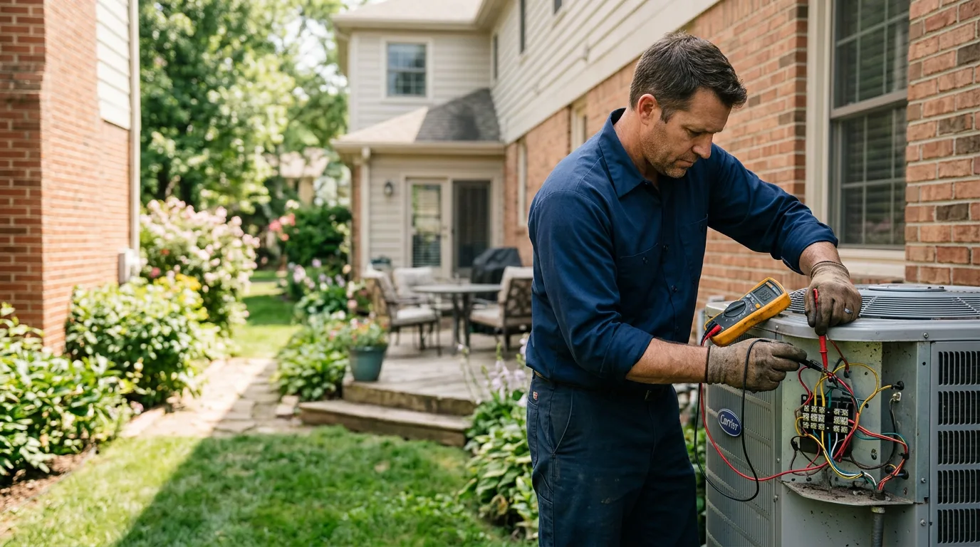 HVAC technician working near Bohemia, NY